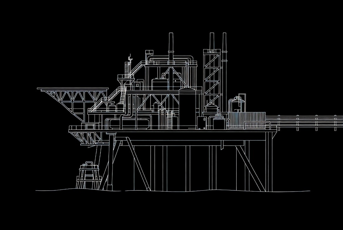 Waste-to-Energy infrastructure on a repurposed offshore platform